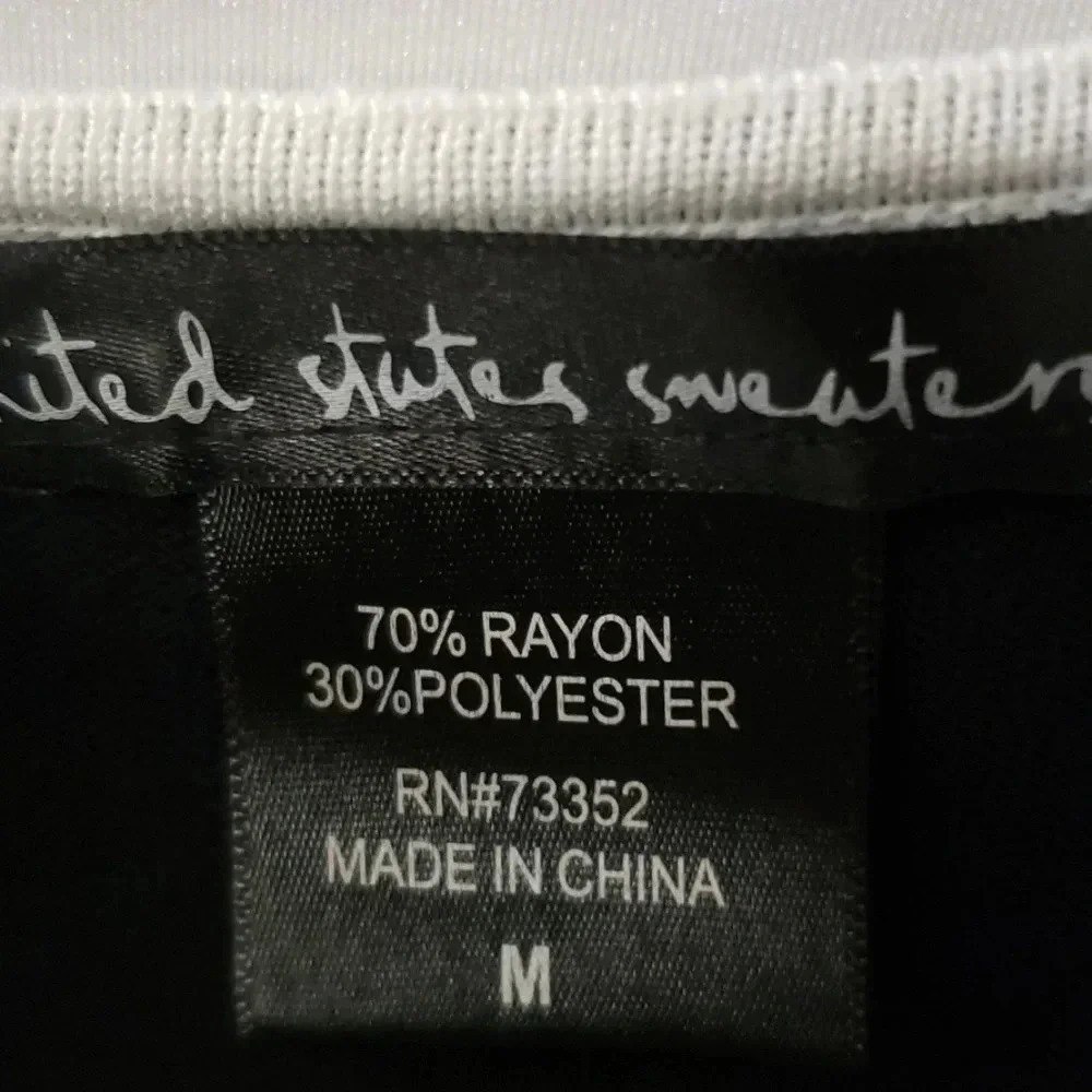 United States Sweater | Top | Size M | Black White - Picture 3 of 5